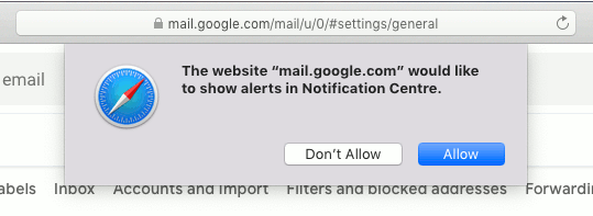 gmail desktop notifications for mac osx